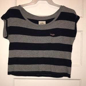 Hollister Striped Crop Top